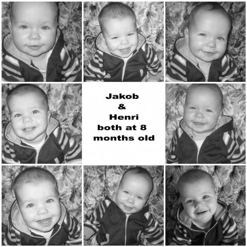 8-month-twins-bw