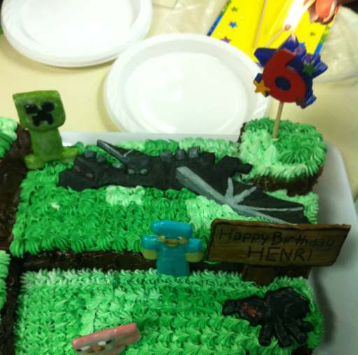 mc party cake closeup