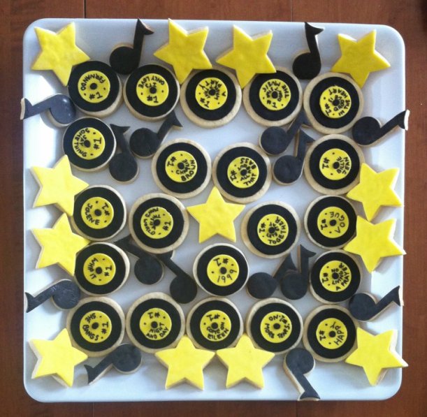 2015-04-11 record star music note cookies 03