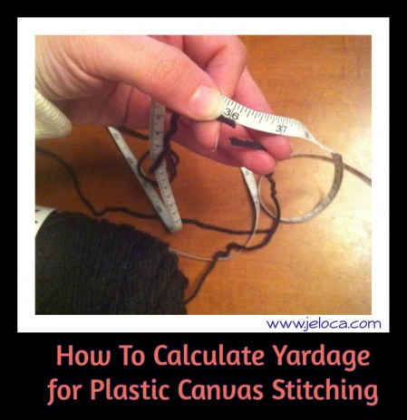 how to calculate yardage for plastic canvas