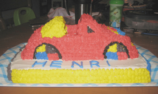 the wiggles big red car cake 03